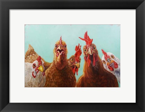 Framed Chicken for Dinner Print