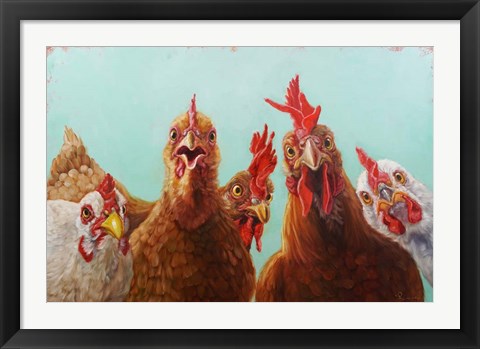 Framed Chicken for Dinner Print