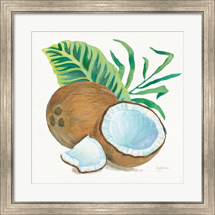Framed Coconut Palm II Print