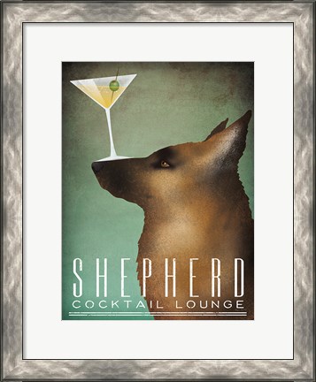 Framed Shepherd Martini Print