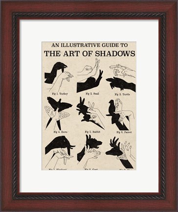 Framed Art of Shadows X Print