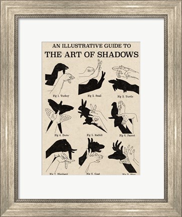 Framed Art of Shadows X Print