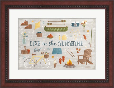 Framed Summer Sunshine III Print