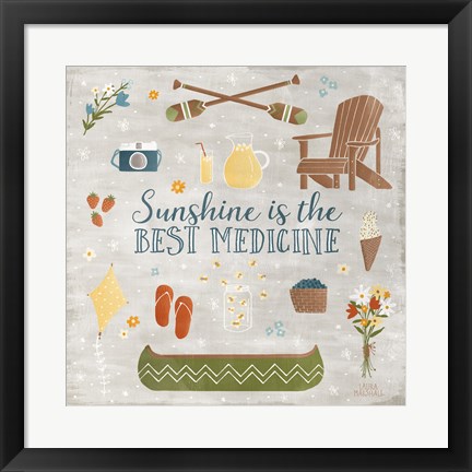 Framed Summer Sunshine II Print