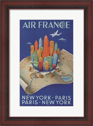 Framed Air France Print