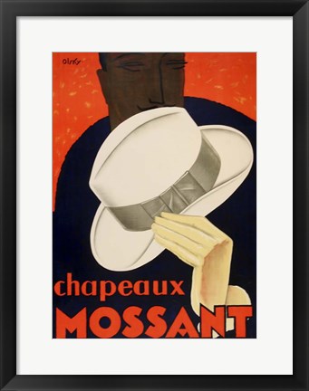 Framed Chapeaux Mossant Print