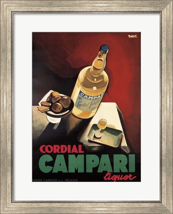 Framed Cordial Campari Print
