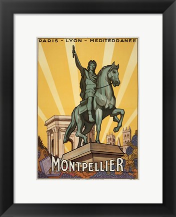 Framed Montpellier Print