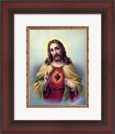 Framed Sacred Heart 3 Print