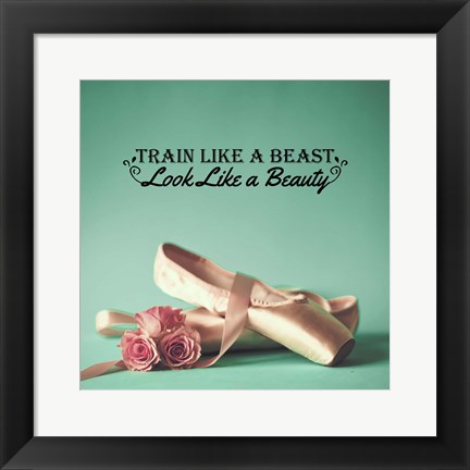 Framed Train Like A Beast Color Print