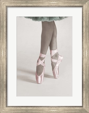 Framed Dancing En Pointe Color Print