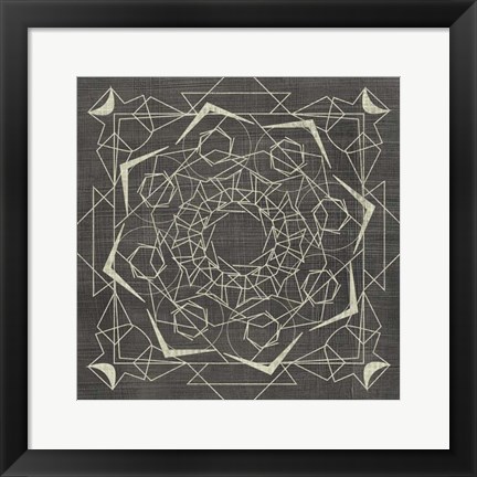 Framed Geometric Tile VI Print