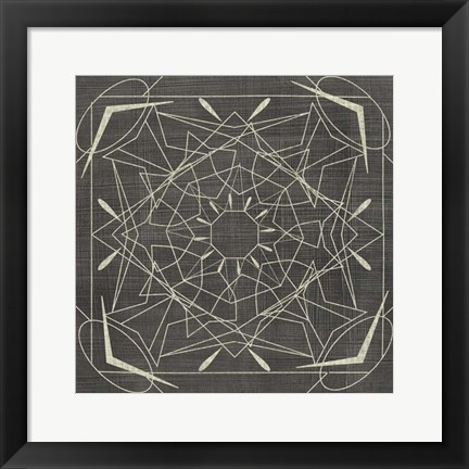 Framed Geometric Tile VII Print
