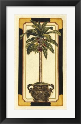 Framed Peaceful Palm I Print