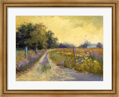 Framed Fall&#39;s Golden Fields Print