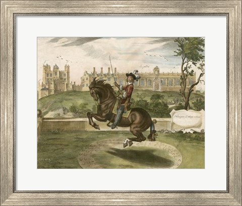 Framed English Horseman II Print