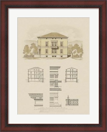 Framed Estate and Plan II Print