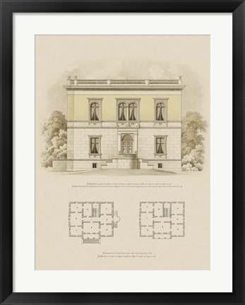 Framed Estate and Plan V Print