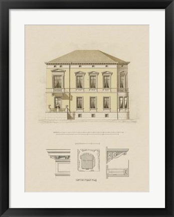 Framed Estate and Plan VI Print