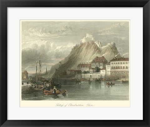 Framed Fortress on the Rhine Print