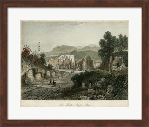 Framed Theatre- Pompeii, Italy Print