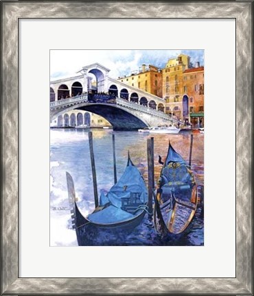 Framed Rialto Bridge - Venice Italy Print