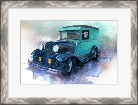 Framed &#39;30 Ford Delivery Truck Print