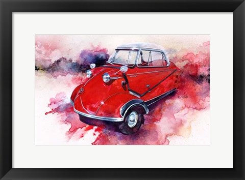 Framed &#39;55 Messerschmitt Print