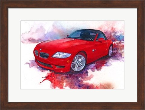 Framed &#39;06 BMW Z4 Print