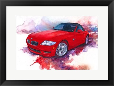 Framed &#39;06 BMW Z4 Print