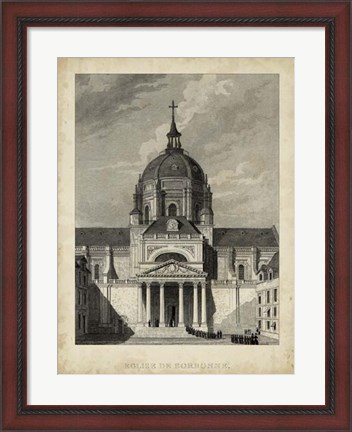 Framed Eglise de Sorbonne Print