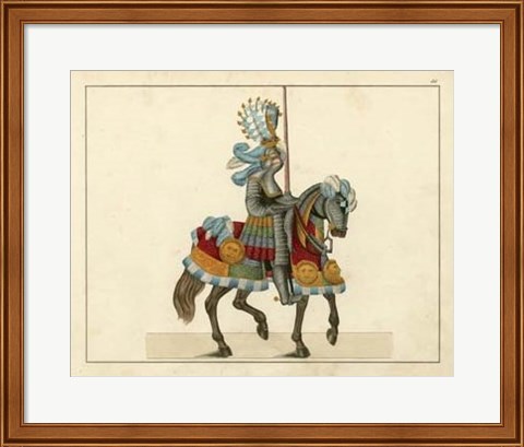 Framed Knights in Armour I Print