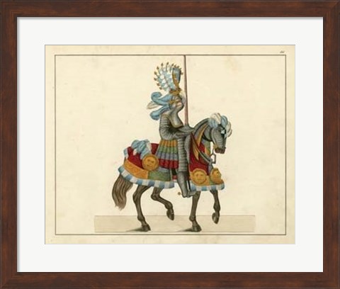 Framed Knights in Armour I Print