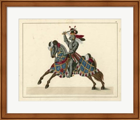 Framed Knights in Armour II Print