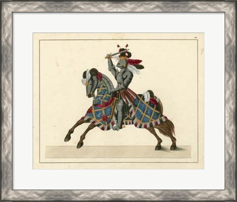 Framed Knights in Armour II Print
