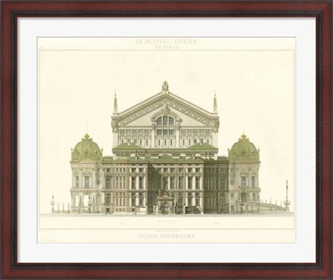 Framed Paris Opera House I Print