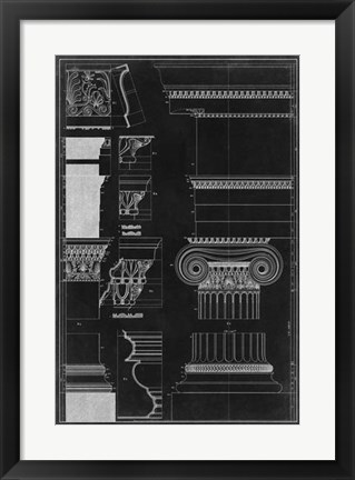 Framed Graphic Architecture II Print