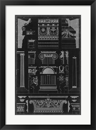 Framed Graphic Architecture IV Print