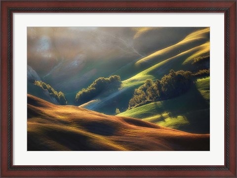 Framed Tuscany Sunrise Print