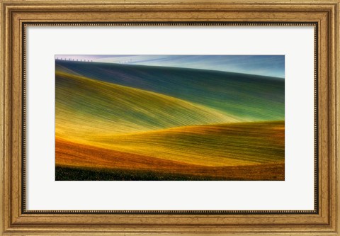 Framed Spring Fields Print