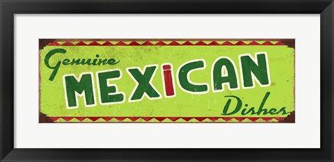 Framed Genuine Mexican Lime Print