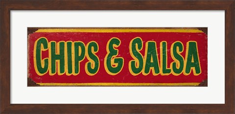 Framed Chips And Salsa Red Print