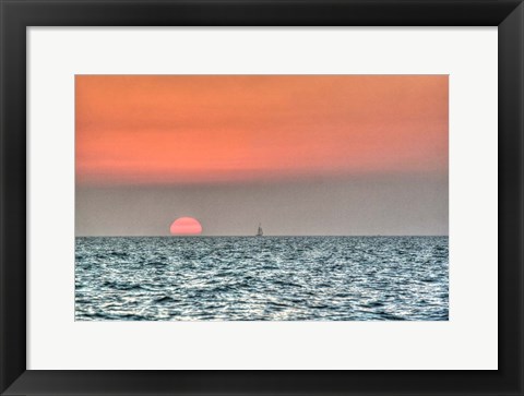 Framed Key West Sunset X Print