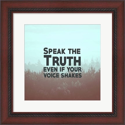 Framed Speak The Truth - Blue Print