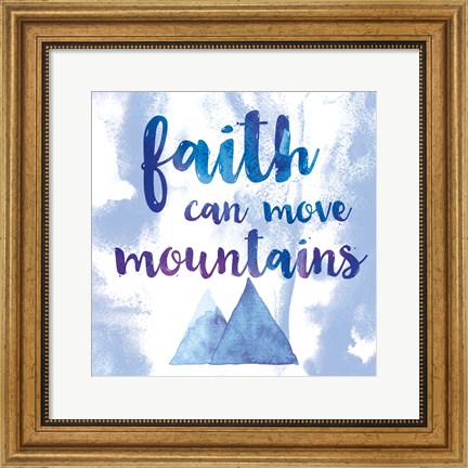 Framed Words of Faith II Print