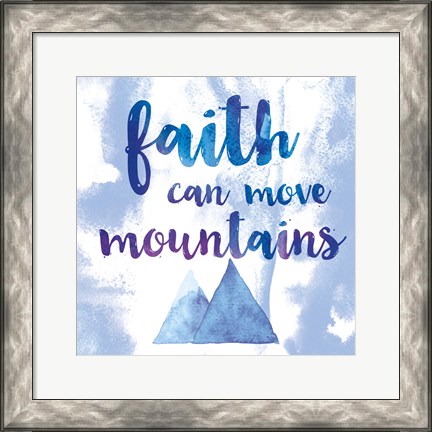 Framed Words of Faith II Print