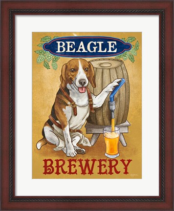 Framed Beer Dogs IV Print