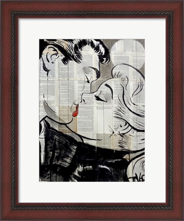 Framed Pop Kiss Print