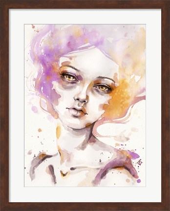 Framed Hazy Dayz (female portrait) Print