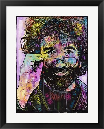 Framed Jerry Garcia 2 Print